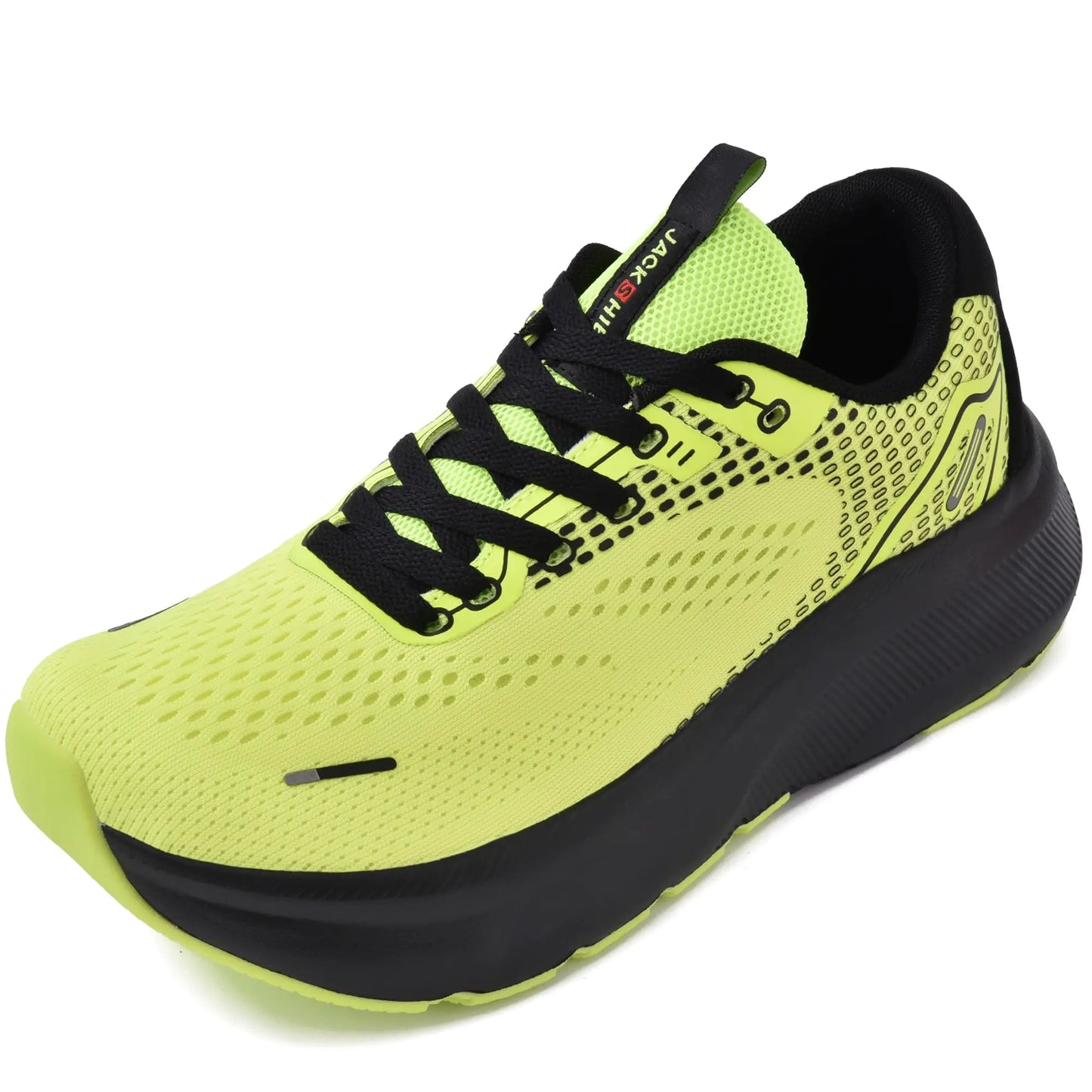 JACKSHIBO Wide Toe Box Shoes for Men Wide Tennis Sneakers Athletic Gym Workout Cross Training Shoes Zero Drop Platform Sneakers Green