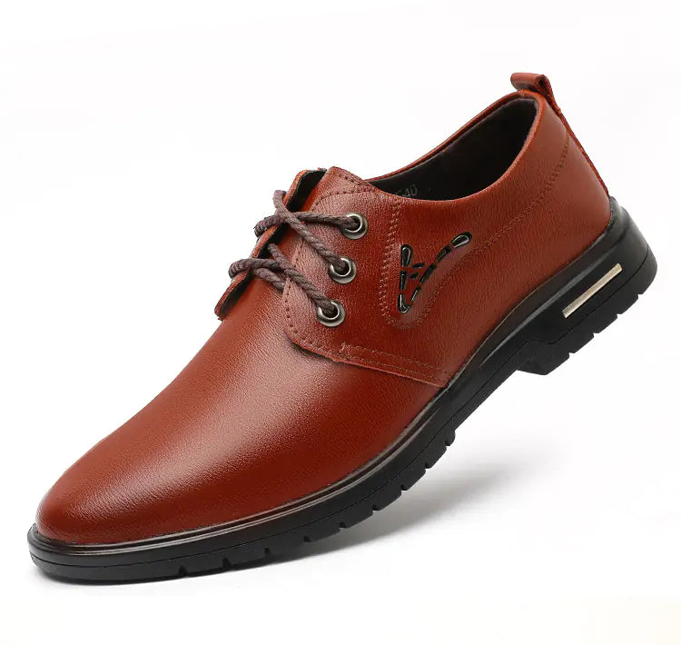 Men's Breathable Leather Shoes for Casual Business Wear