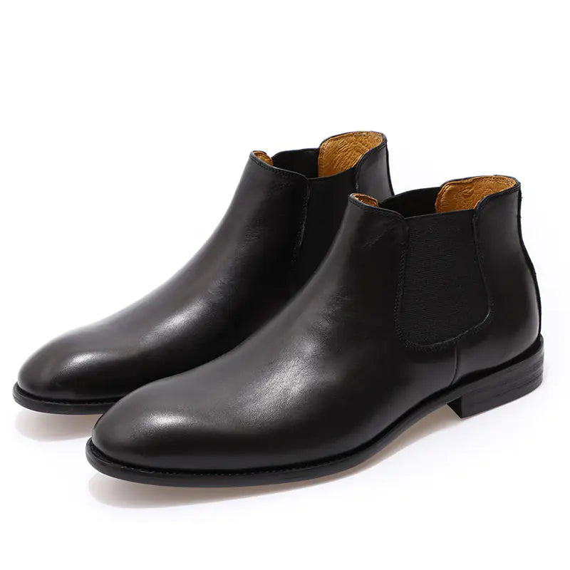 Genuine Leather Casual Cowhide Men's Shoes with One Stirrup
