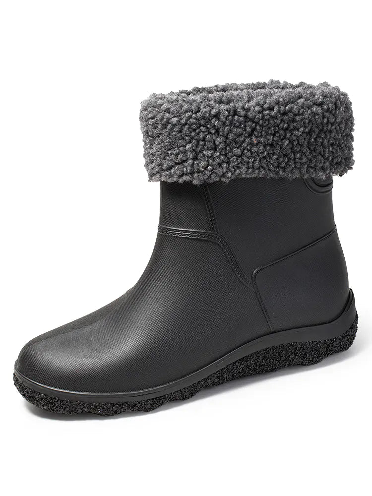Fashionable Mid-Calf Waterproof Rain Boots for Men