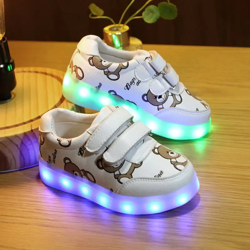 USB Charging LED Luminous Shoes for Kids