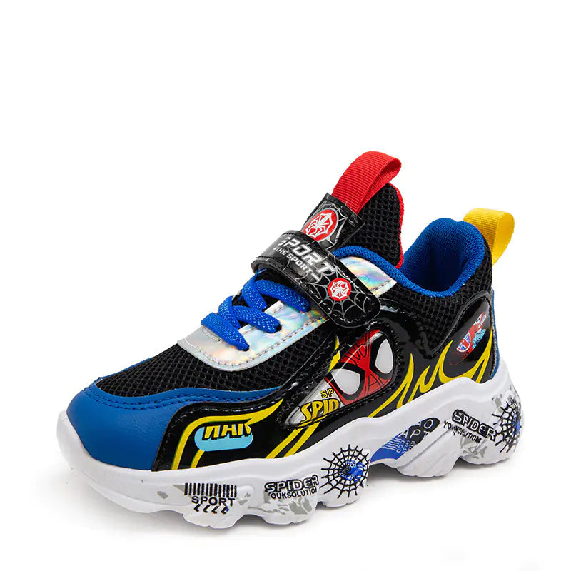 2023 Kids Breathable Spider-Man Running Shoes