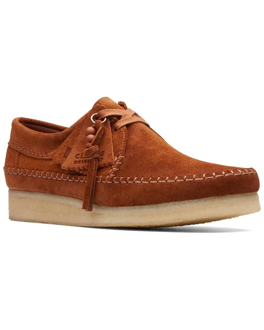 Clarks Womens Weaver Oxford Ginger Suede 8