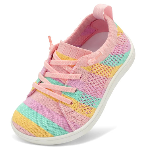 LeIsfIt Girls Boys Wide Shoes Toddler Barefoot Shoes Kids Zero Drop Minimalist Sneakers Breathable Slip on Tennis Shoes Color 8 Toddler