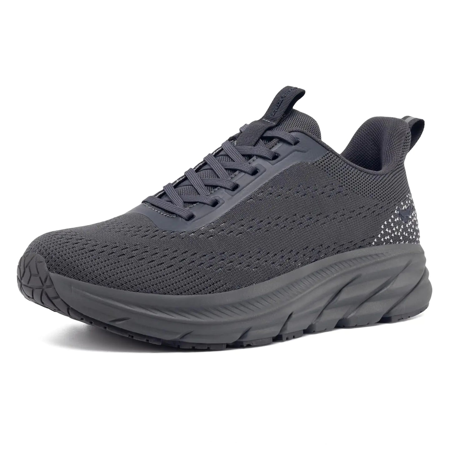 Grand Attack Road Running Shoes for Men with Superior Cushioned Comfort Lightweight Mens Walking Shoes Non-Slip Breathable Athletic Tennis Cross-Training Shoes Rugby Sneakers Dark Grey Size 13