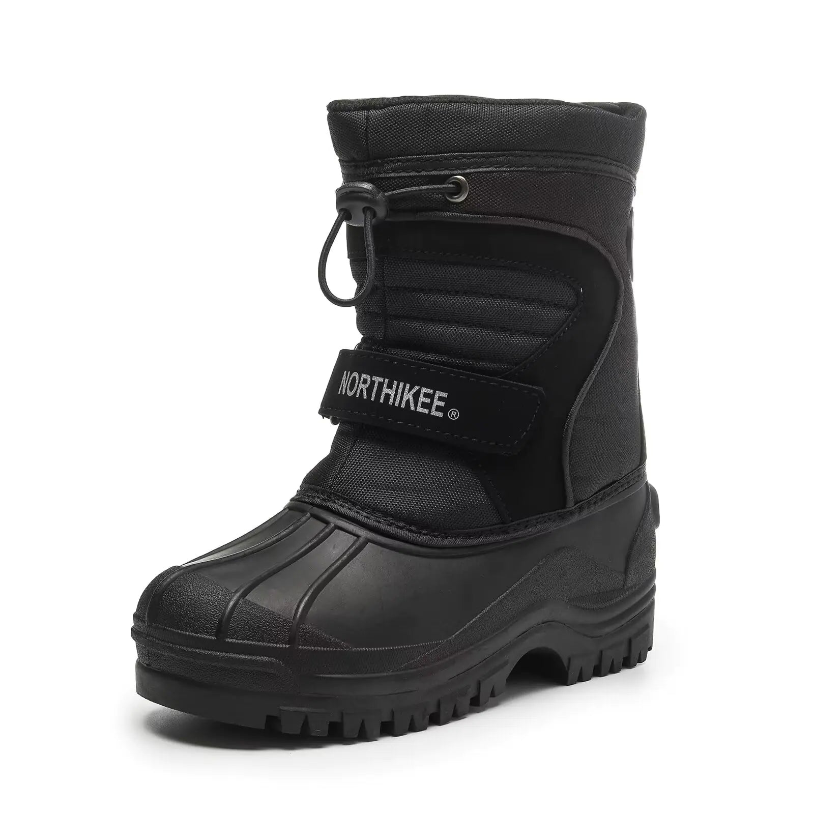 Northikee Kids Outdoor Snow Boots Insulated Boys & Girls Waterproof Winter Snow Boots Size Little Kid 12