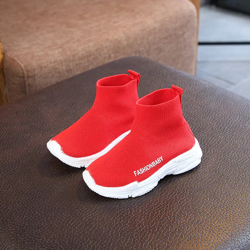 Autumn Korean Style Kids' Breathable Sock Shoes