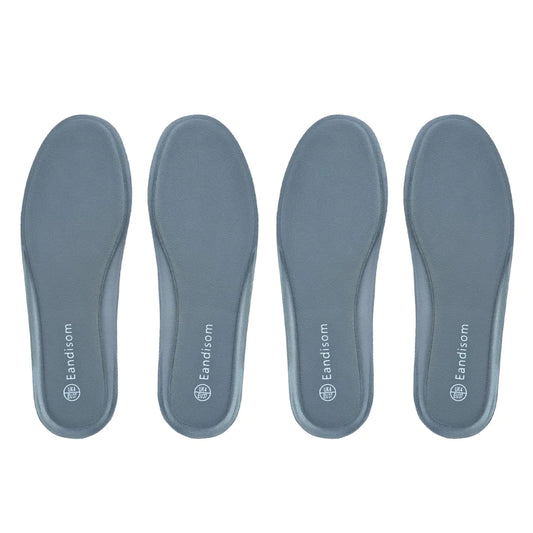 2 Pair Insoles for Women Memory Foam Insoles Comfort Shoe Inserts for Women for Boots Work Shoes Sport Running Hiking Sneaker Womens Shoes Insoles Plantar Fasciitis Insoles Grey US 9.5