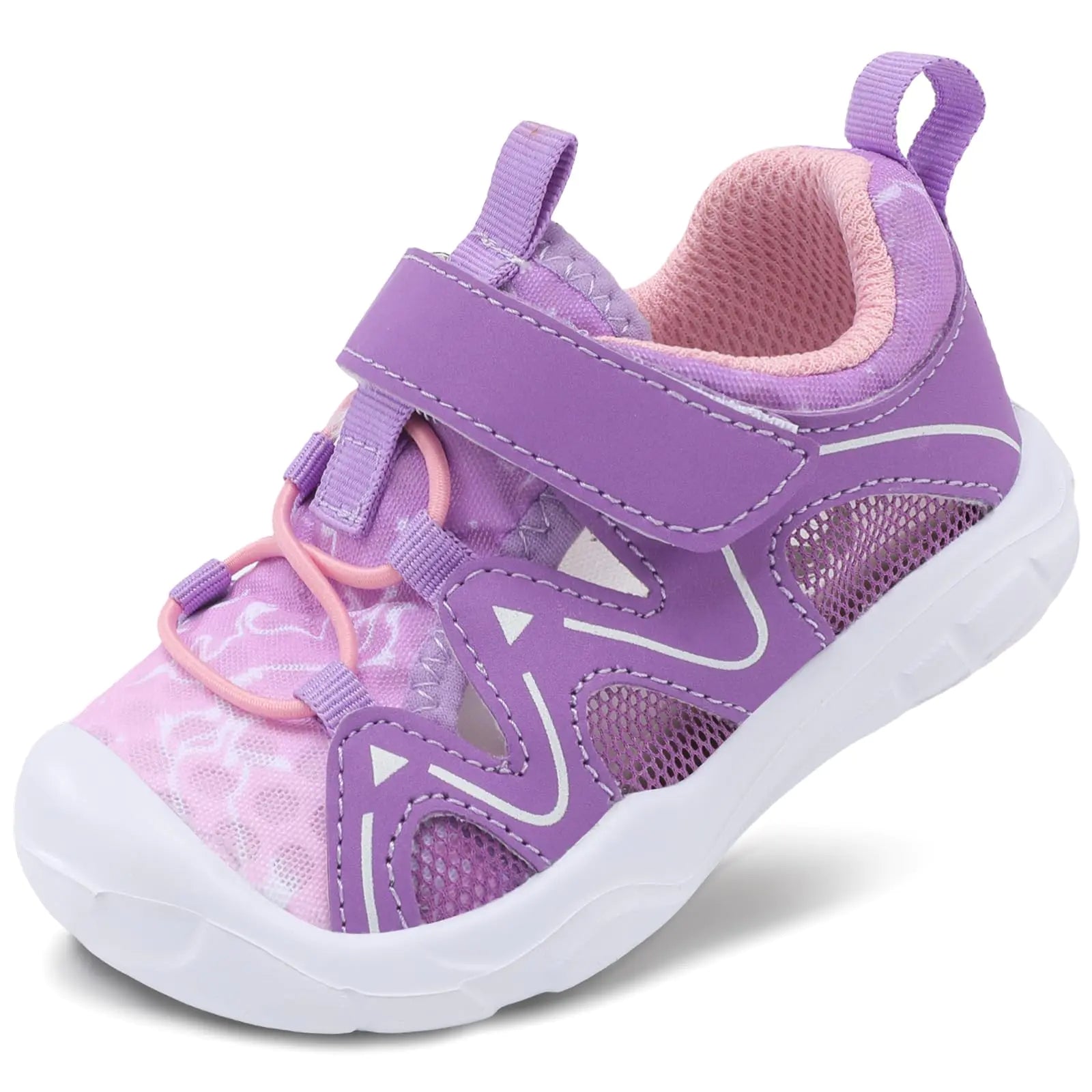 FEETCITY Toddler Slip On Shoes Boys Girls Walking Shoes Kids Casua Sneaker Running/Walking Shoes Purple