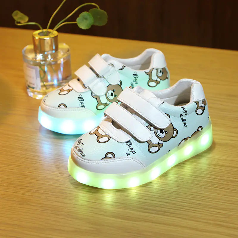 USB Charging LED Luminous Shoes for Kids