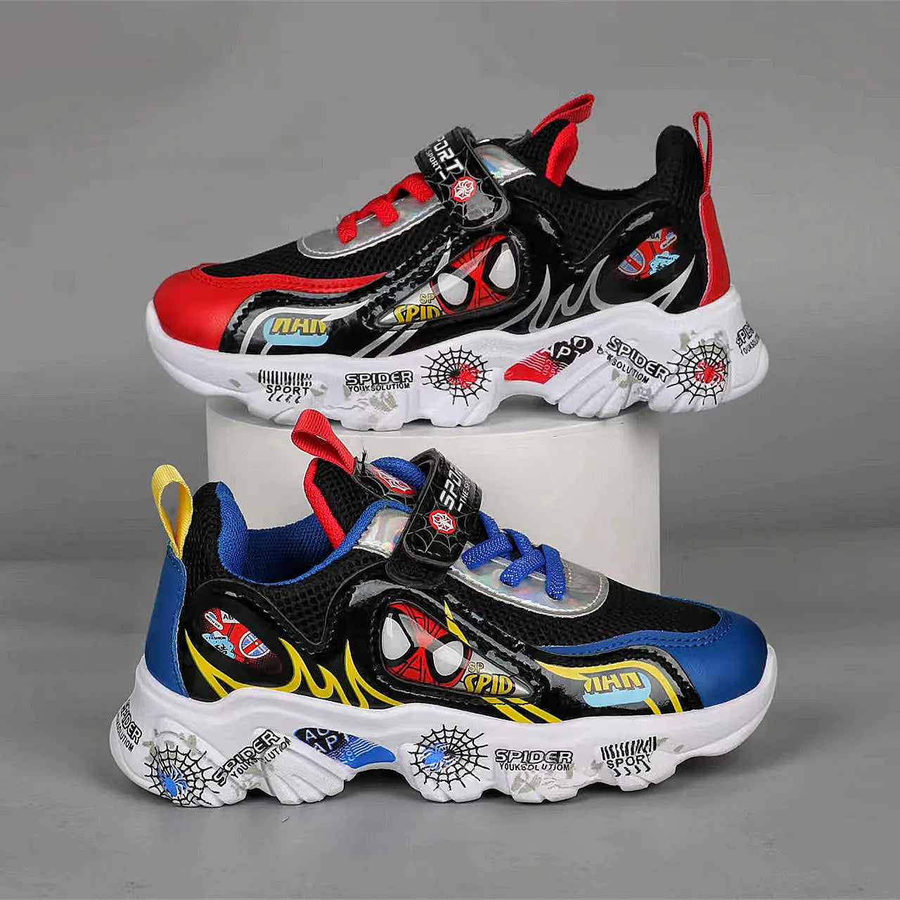 2023 Kids Breathable Spider-Man Running Shoes