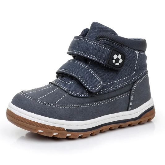 Ahannie Boys Boots Toddler Kids Fall Boots Water Resistant Outdoor Ankle Shoes(Toddler/Littler Kid)(Navy-13)