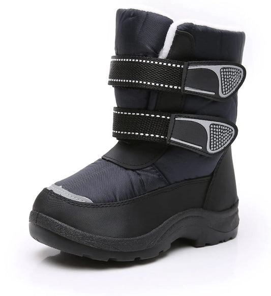 Blikcon Kids Boys Snow Boots Winter Waterproof Slip Resistant Cold Weather Boots (Toddler/Little Kid/Big Kid)