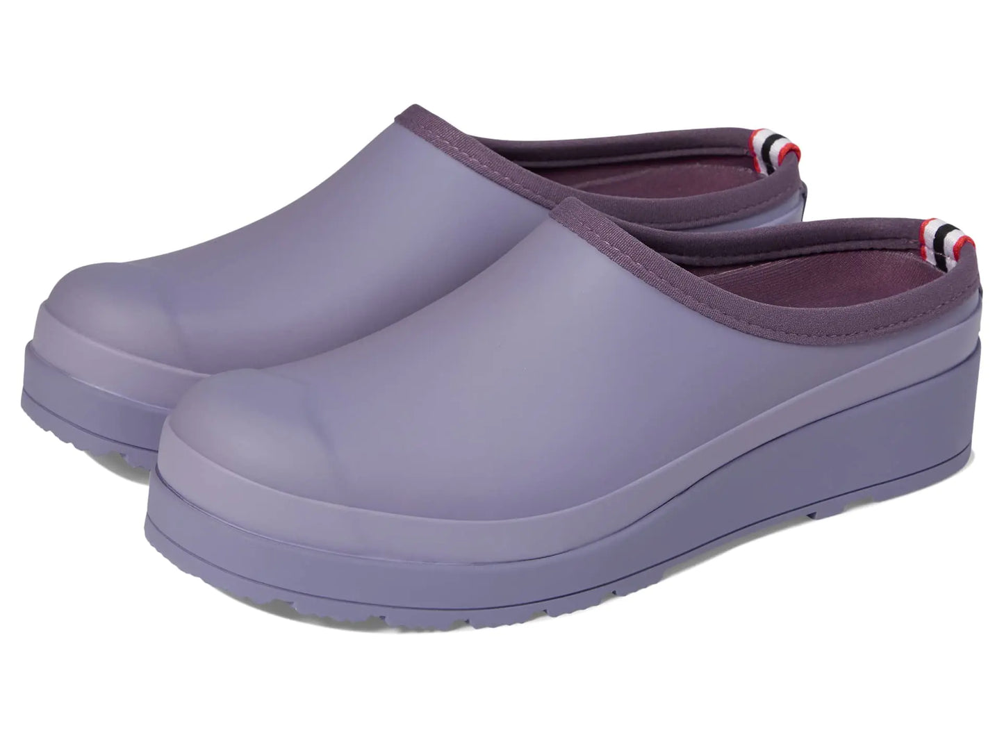 Hunter Original Play Clogs for Women Offers Soft Textile Lining Closed-Toe Front and Durable Rubber Construction Iridescent Purple 10 M